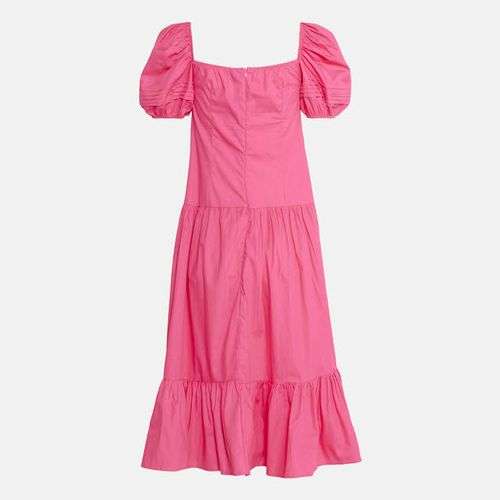 Maxi Linen Dress Fuschia Pink