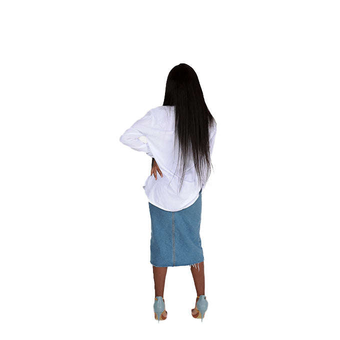 Classic White Button-Down Shirt