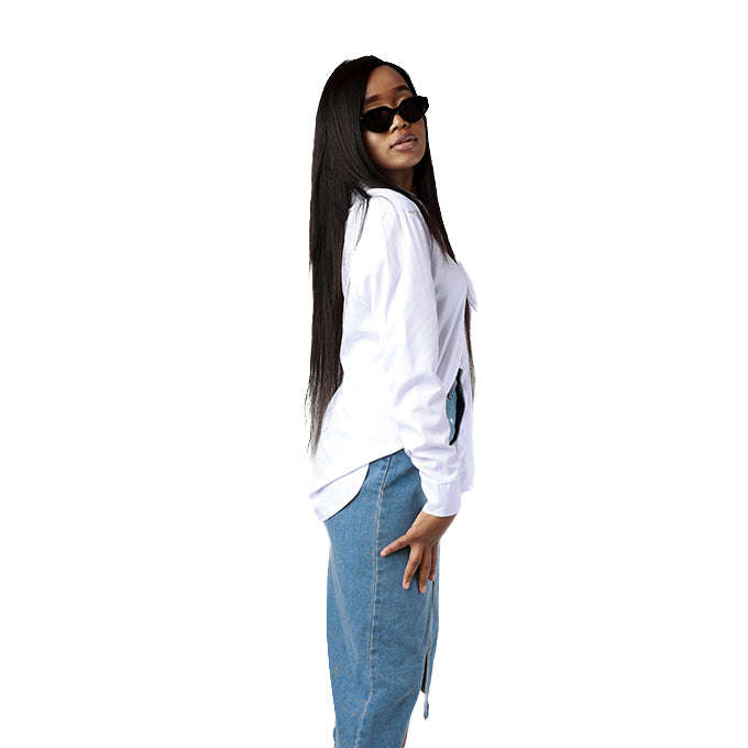 Classic White Button-Down Shirt