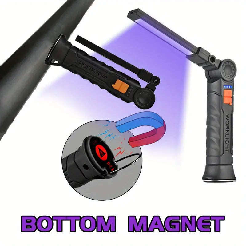 USB Rechargeable LED UV Flashlight
