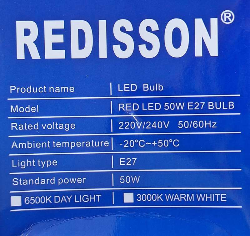 Redisson 50 Watt E27 LED Bulb