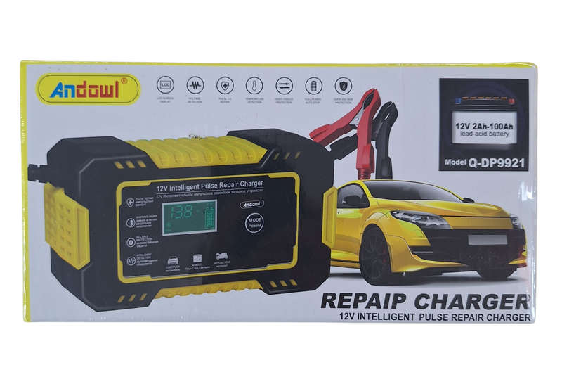 ANDOWL Q-DP9921 12v 6Amp Intelligent Pulse Repair Battery Charger - Restore and Maintain Battery ...