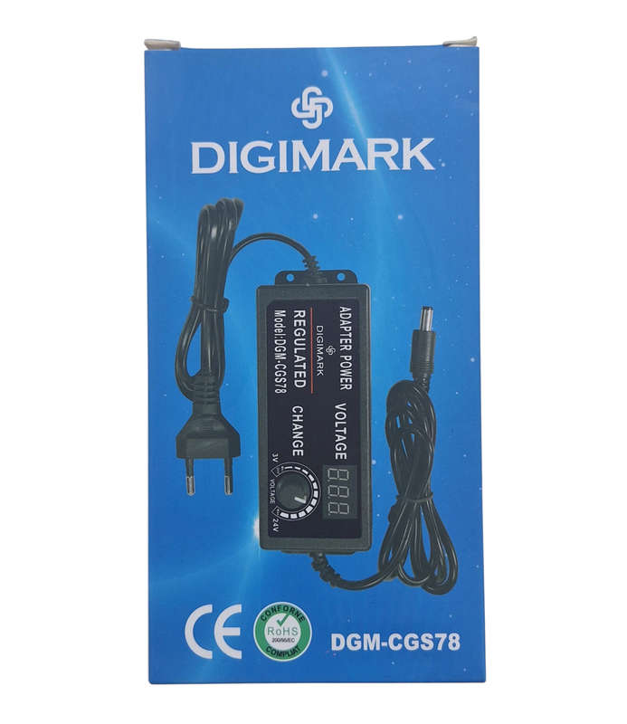 Digimark Adjustable 3-24V Power Supply with LED Display  Precision Voltage Regulator for DIY &...