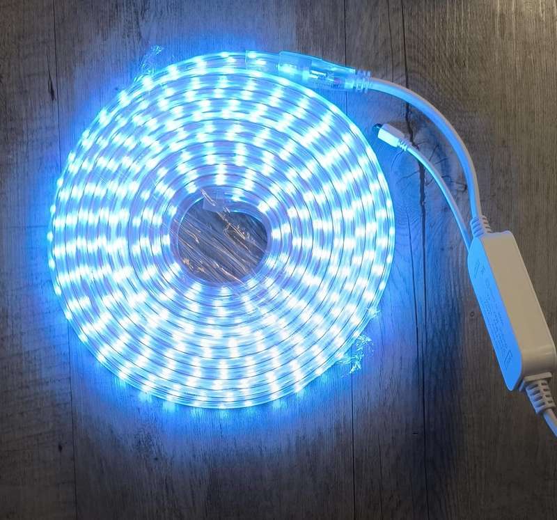 Redisson 10Meter 220vAC Waterproof RGB Remote Controlled 5050LED Strip