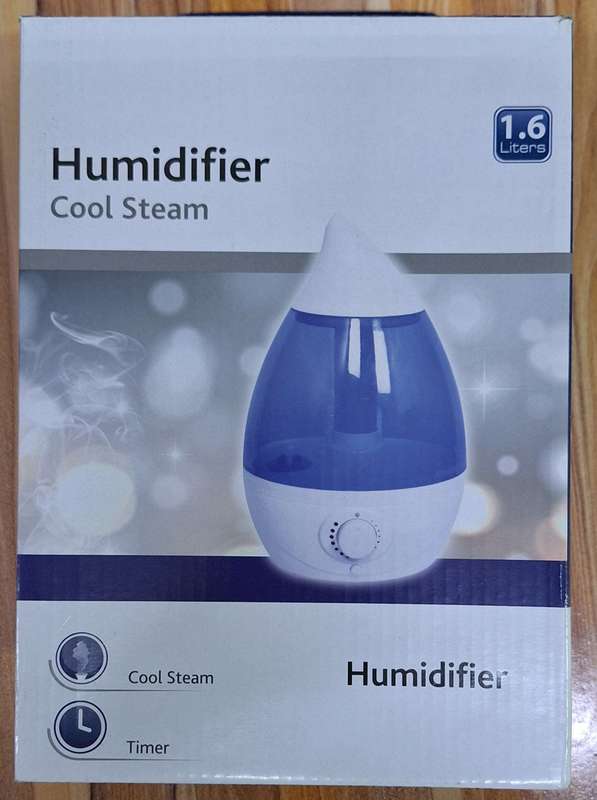 1.6L Cool Stream Humidifier  Quiet, Efficient Air Moisture for Home & Office