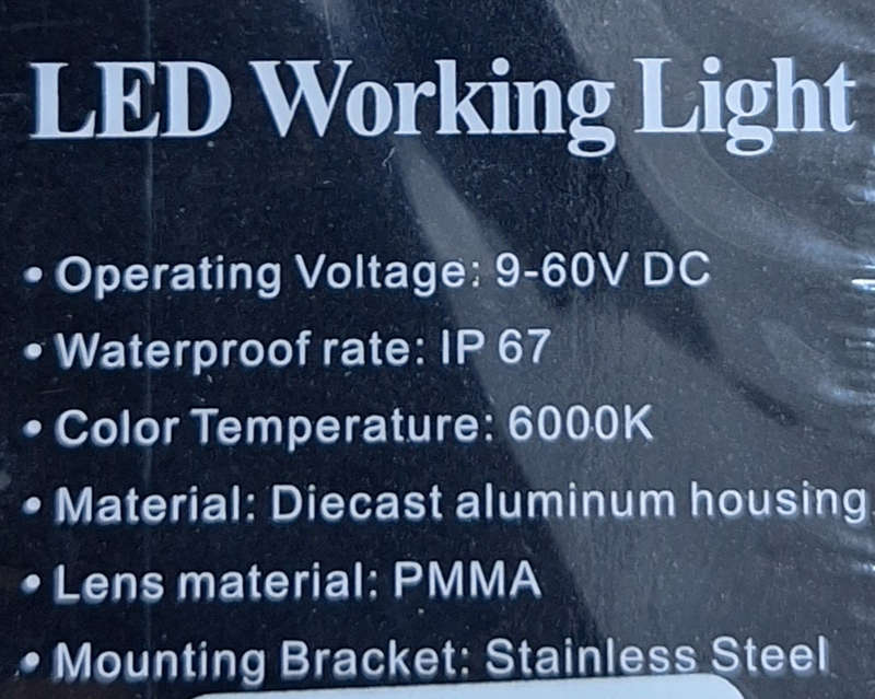 High-Performance 27W LED Work Light for Vehicles  Durable, Bright, and Energy-Efficient Lighti...