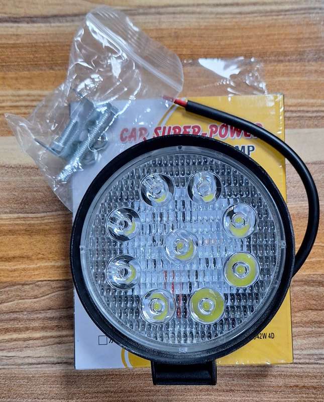 High-Performance 27W LED Work Light for Vehicles  Durable, Bright, and Energy-Efficient Lighti...