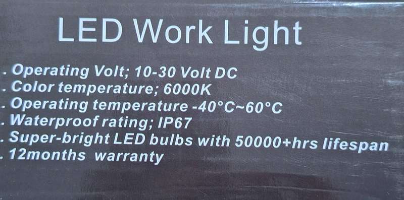 42w LED Work Light For Vehicles