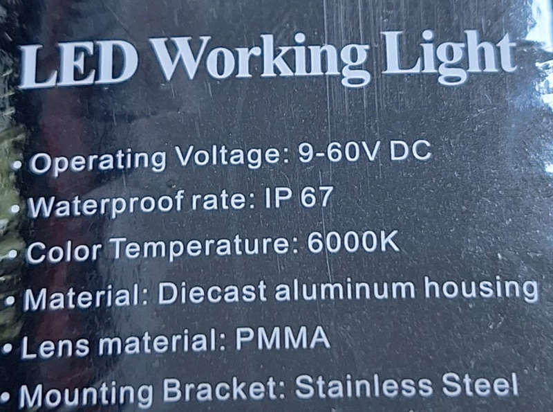 27w LED Working Light For Vehicles