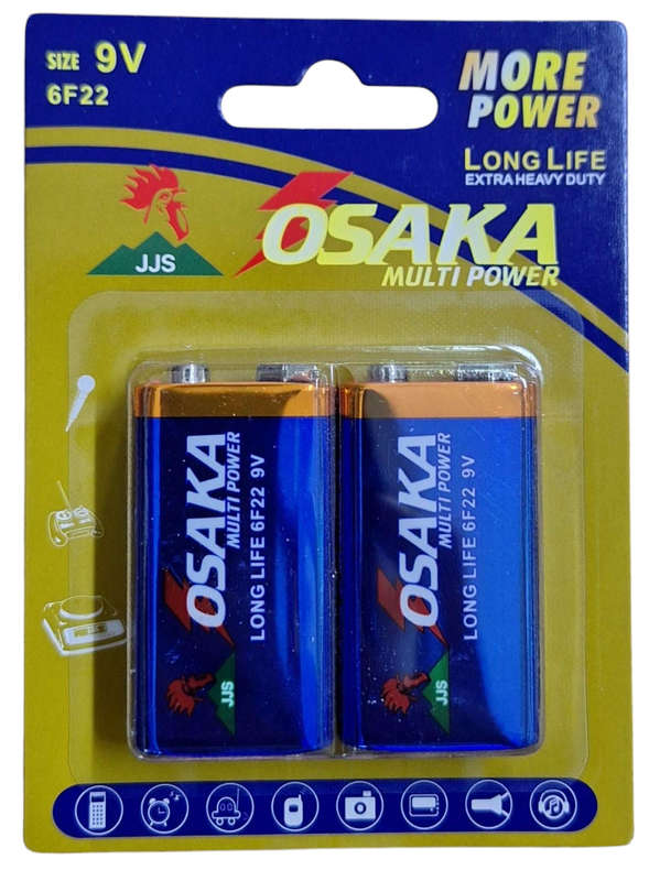 9v Long Life Osaka Batteries