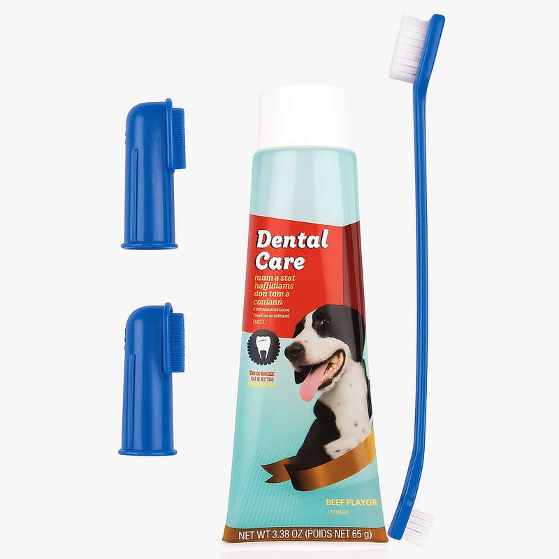 Dental Care Kit for Dogs  Complete Oral Hygiene with Toothpaste & Toothbrush Set