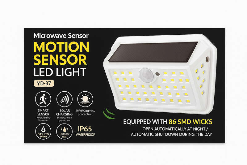 LED Motion Sensor Light - 86SMD Wicks
