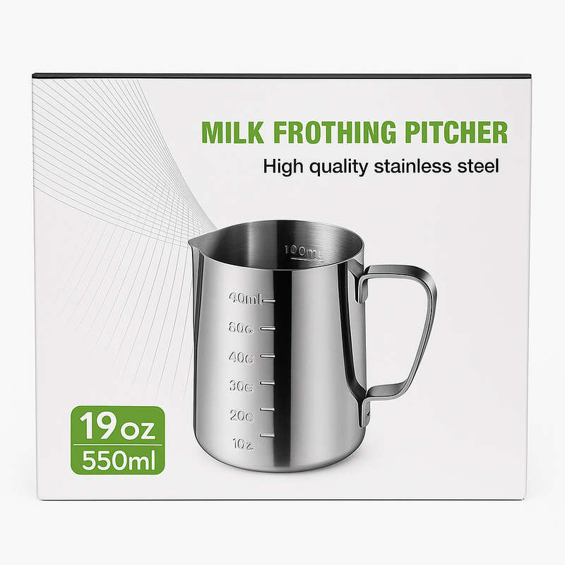 High Quality Stainless Steel Milk Frothing Pitcher - 550ml
