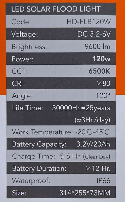Hello Today Remote Controlled 120w Solar Outdoor Flood Light With Panel