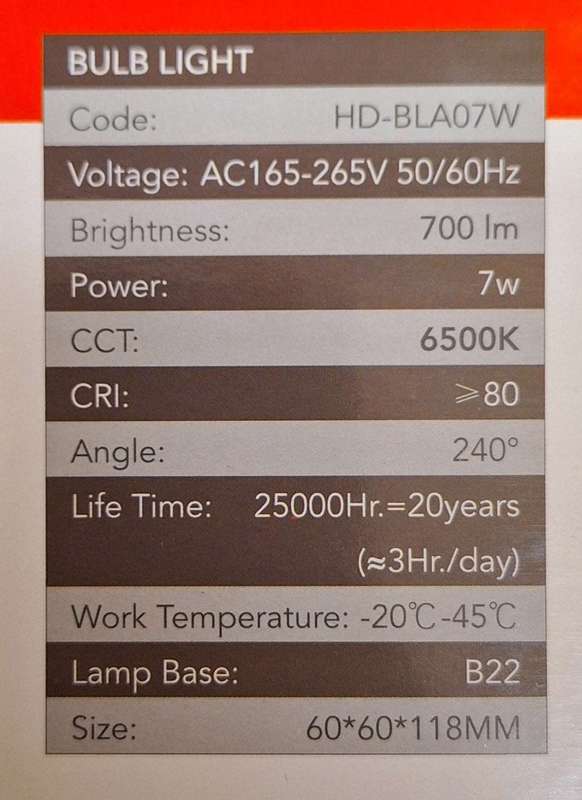 Hello Today 7w B22 With Light Sensor - Cool White