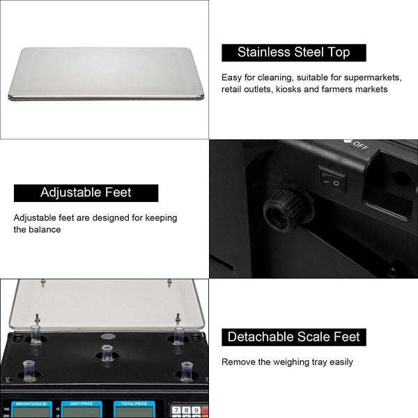 Accurate Aorlis 40kg Weighing Scale for Home and Professional Use  Durable, Compact, and Easy ...