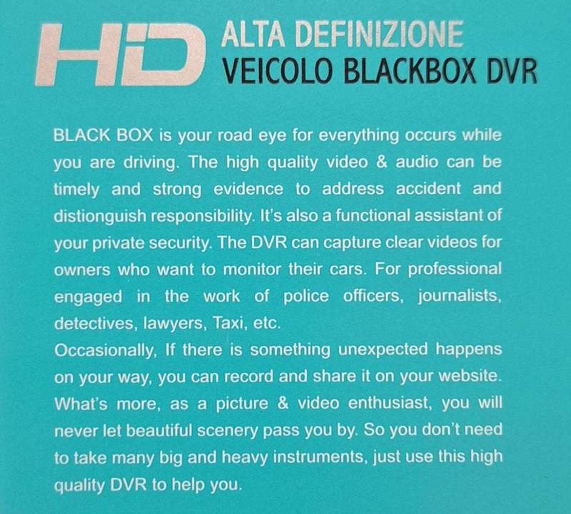 Aerbes 1080p High Definition Blackbox DVR