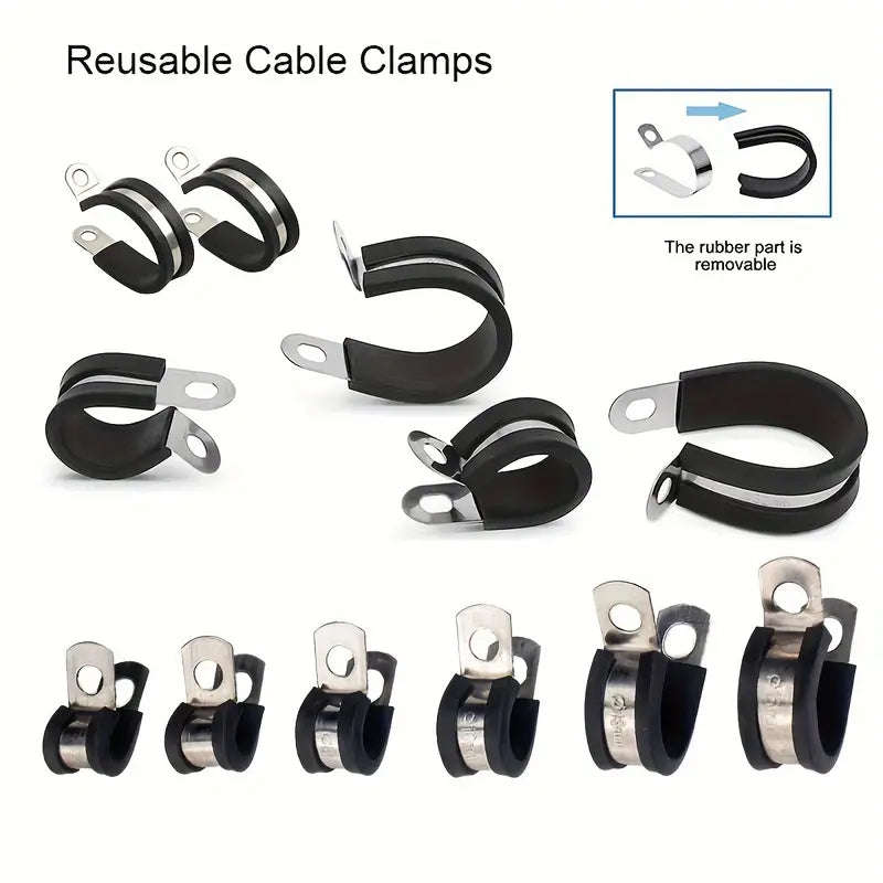 44pcs Cable Clamps Assortment Kit