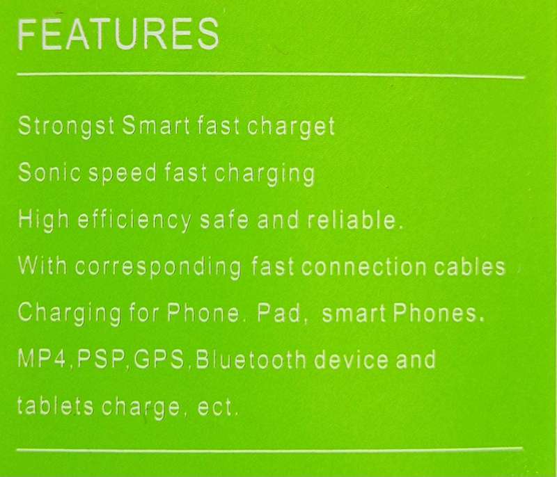 6 USB 3.1A Output Fast Travel Charger
