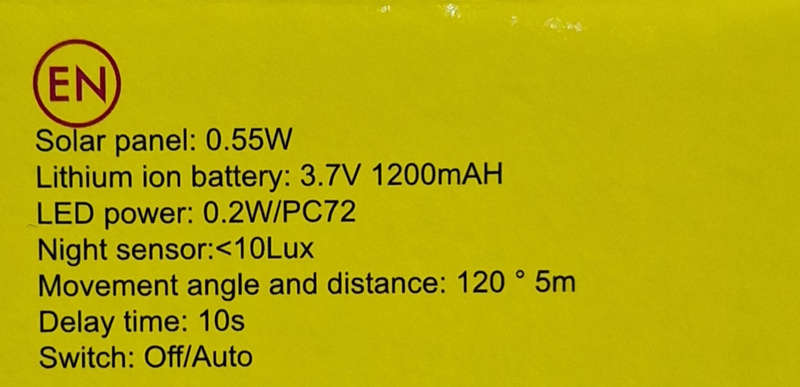 Andowl 61Led Solar Energy Induction Lamp