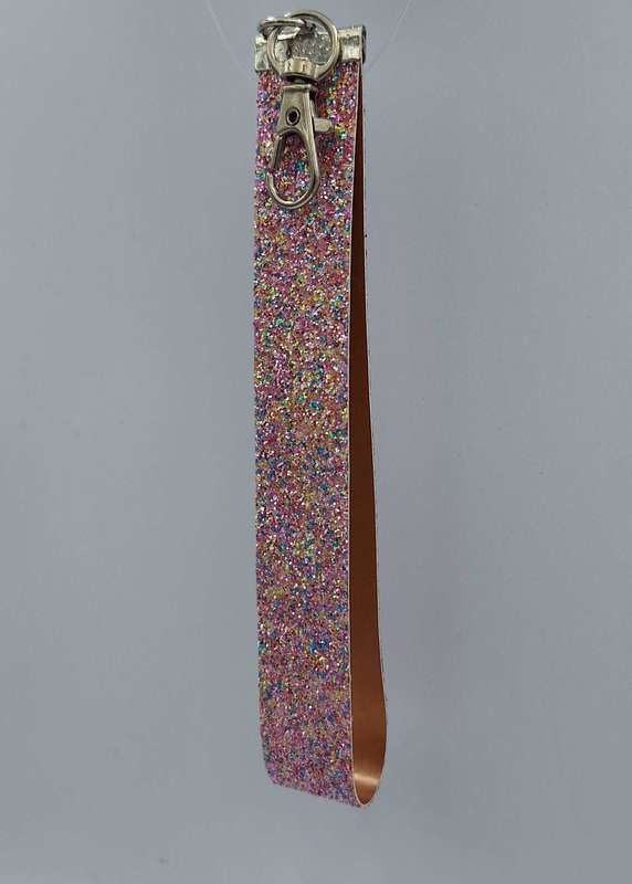 Custom-made Colourful Glitter Key Chain Accessory
