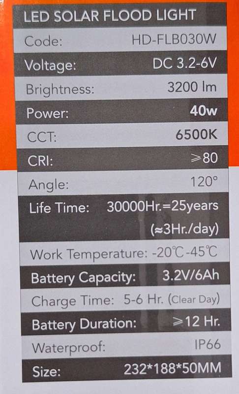 Hello Today Remote Controlled 40w Solar Outdoor Flood Light With Panel