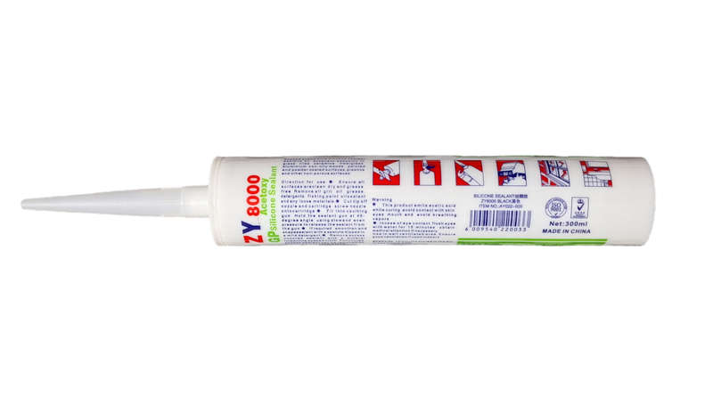 ZY8000 GP Acetoxy Silicone Sealant - Black 300ml