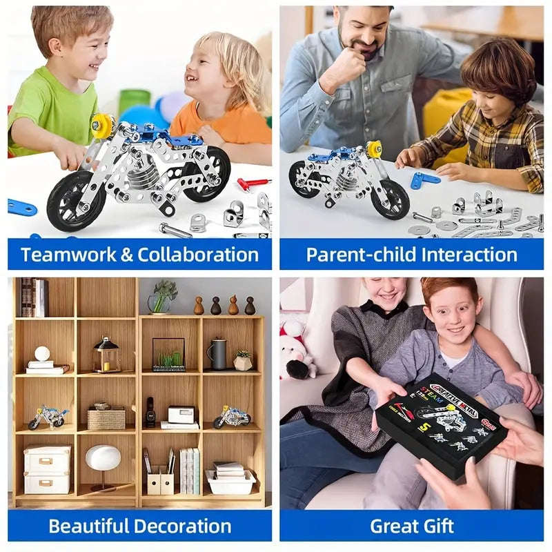 139pcs DIY Metal Puzzle Assembled Model Car