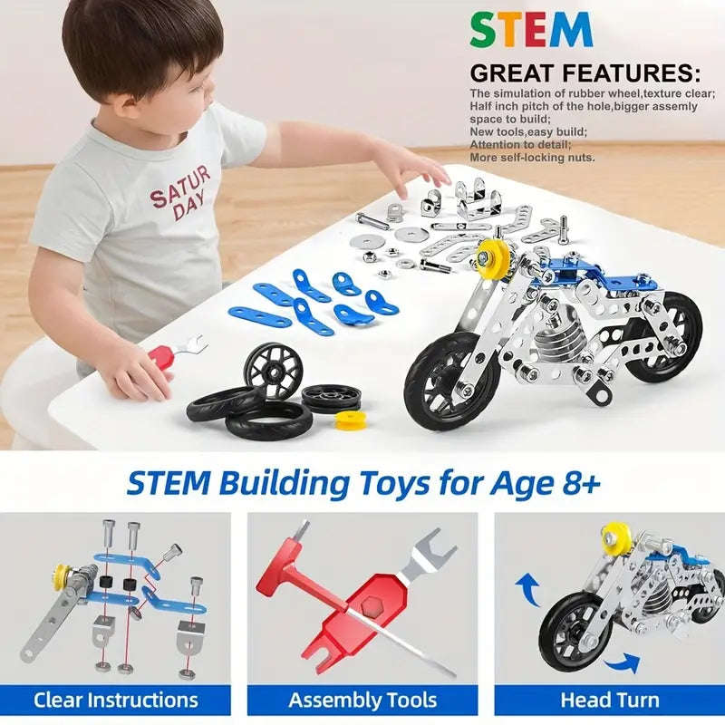 139pcs DIY Metal Puzzle Assembled Model Car