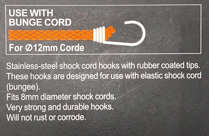 2pcs Hook For Elastic Rope - 12mm