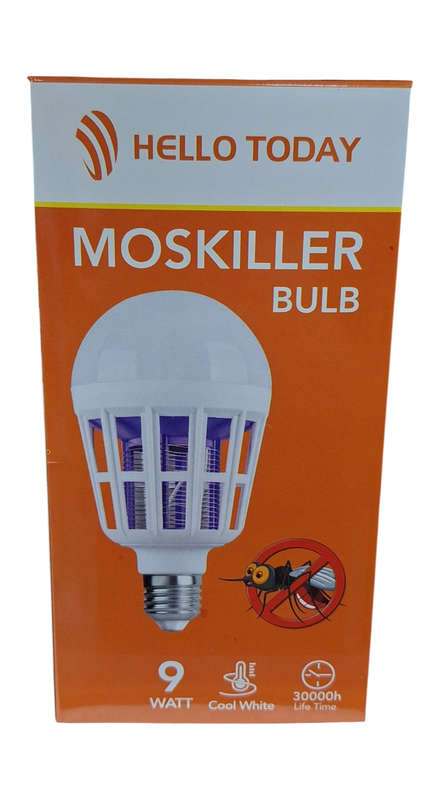 Energy-Efficient 9W LED Mosquito Killer Bulb for Pest-Free Living - Cool White E27