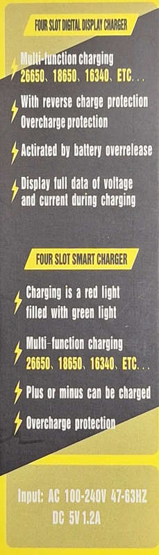 LED Screen 1 Slot Lithium Battery Charger - Output 4.2V 600mA