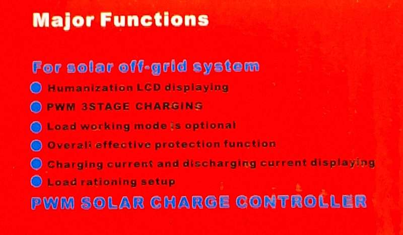 10A 12v/24V Solar Control Charger - PWM