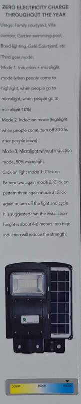 Hello Today 30 Watt Solar Sensor Street Light - Cool White