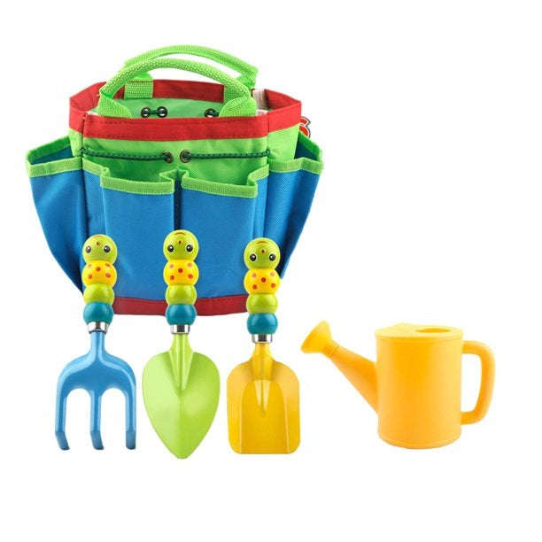 XF0907 Caterpillar Shaped Childrens Garden Tool Set 5 In1