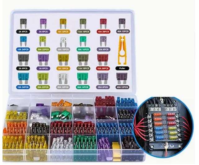 300pcs Car Blade Fuse Assortment Kit, 2A-40A