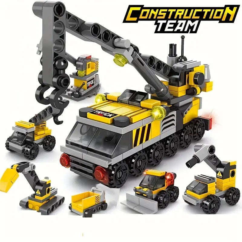 142pcs City Engineering Building Blocks Set