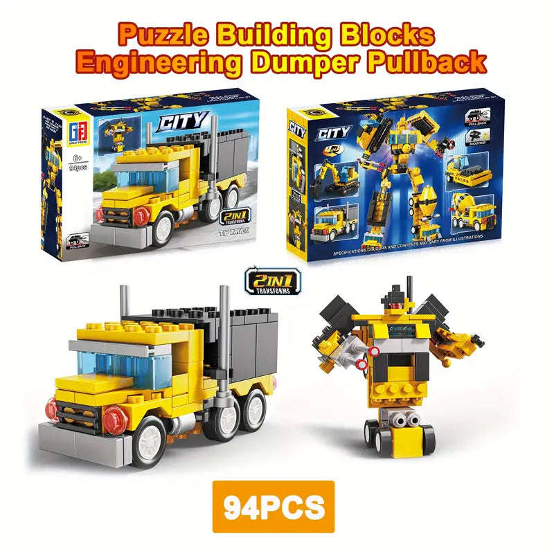 94pc 2 IN 1 Engineering Series Building Blocks