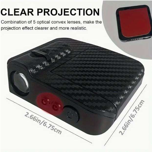 2PCS 3D Wireless Car Door LED Projector Lights - Fire Horse