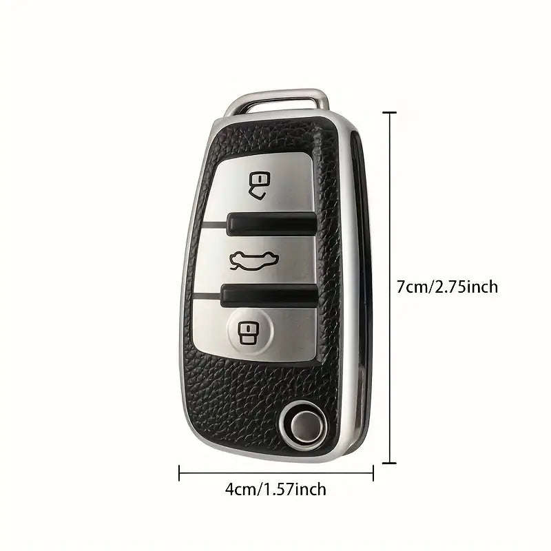 TPU Car Key Case Cover for Audi Flip Key