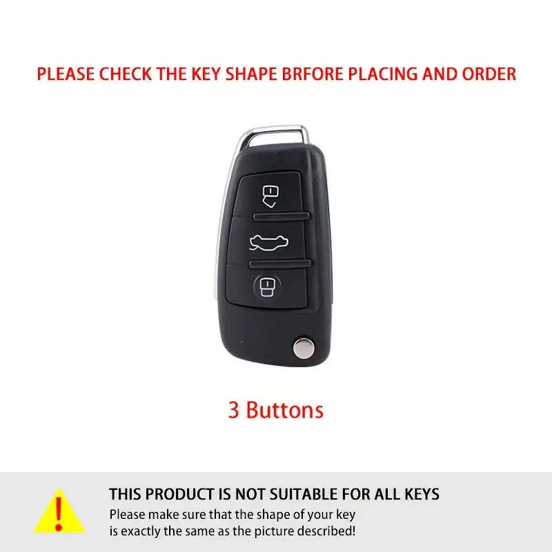 TPU Car Key Case Cover for Audi Flip Key