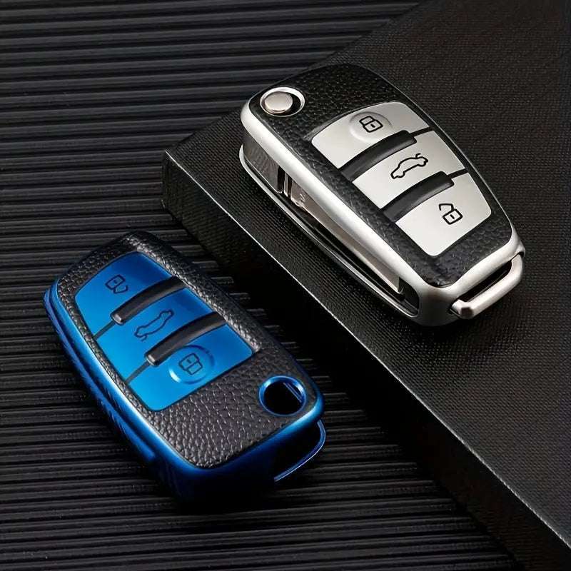 TPU Car Key Case Cover for Audi Flip Key