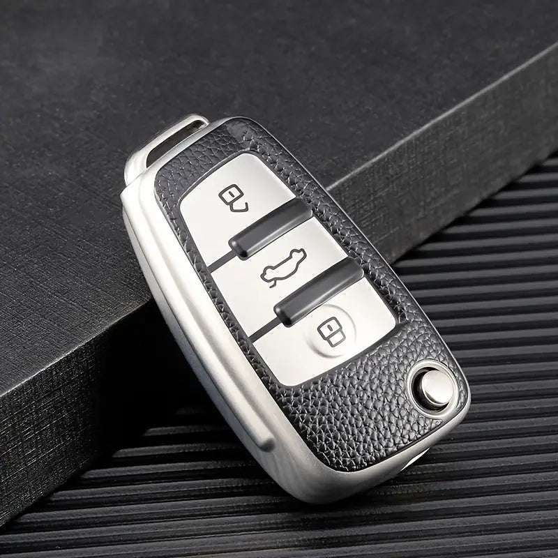 TPU Car Key Case Cover for Audi Flip Key