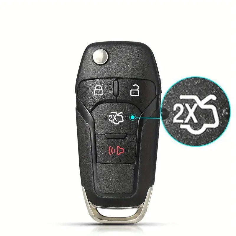 KEYYOU Durable Car Key Case Shell for Ford Vehicles