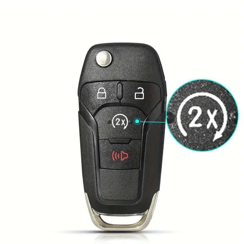 KEYYOU Durable Car Key Case Shell for Ford Vehicles