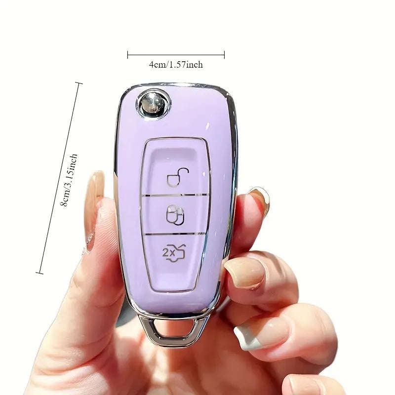 Stylish TPU Car Key Case Cover for FORD vehicles