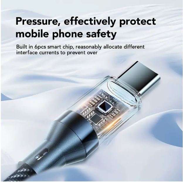 1m 120W Powerhouse Charge Cable - 6Amp Super Fast with Real-Time LCD Display - Durable USB PD Type C