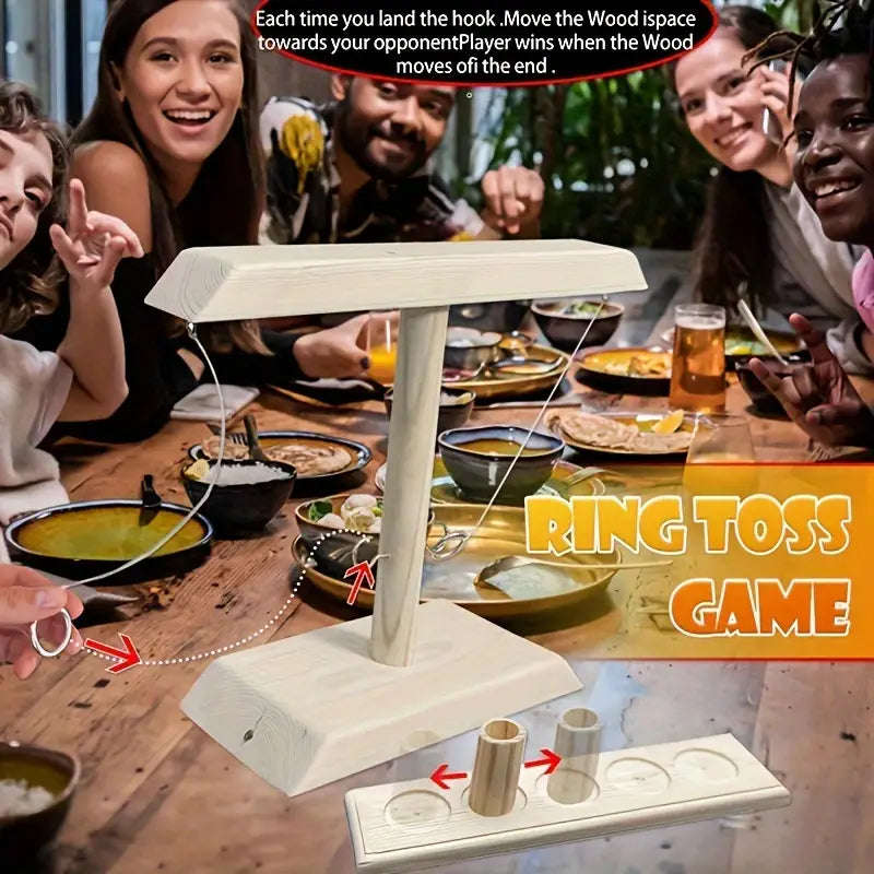 1pc Wooden Ring Toss Drinking Game