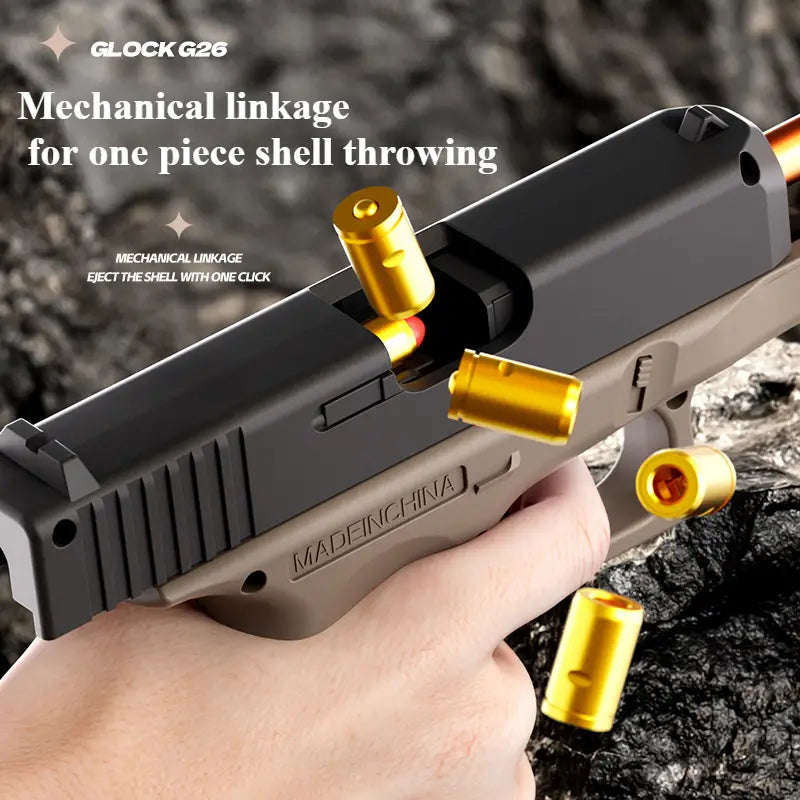 Glock-Style Manual Handheld Launcher Toy