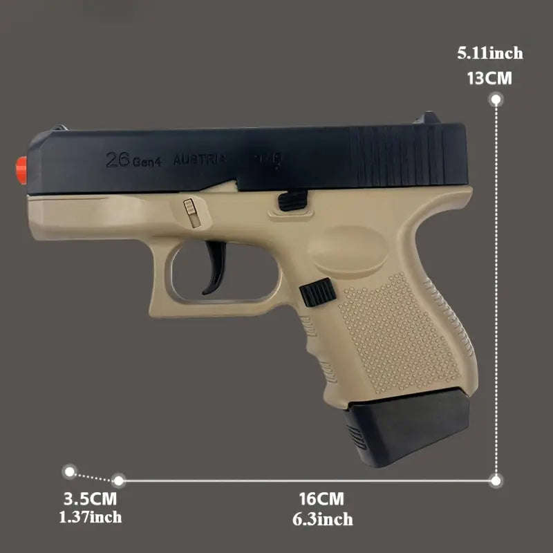 Glock-Style Manual Handheld Launcher Toy